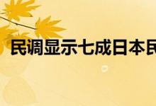 民调显示七成日本民众不希望岸田连任首相