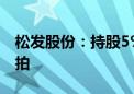 松发股份：持股5%以上股东股份司法拍卖流拍