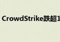 CrowdStrike跌超12% 触及六个多月来低点