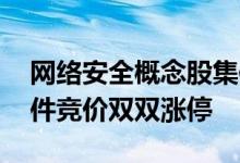 网络安全概念股集体高开 东方中科、格尔软件竞价双双涨停