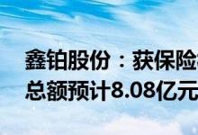 鑫铂股份：获保险杠项目定点 生命周期销售总额预计8.08亿元