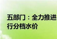 五部门：全力推进农业水价综合改革 积极推行分档水价