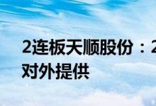 2连板天顺股份：2024年半年度业绩信息未对外提供