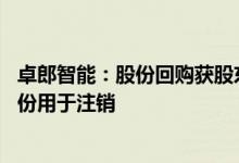 卓郎智能：股份回购获股东大会审议通过 回购不超2.44%股份用于注销