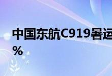 中国东航C919暑运超4.9万人次 客座率达86%