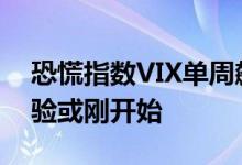 恐慌指数VIX单周飙升近30% 美股科技股考验或刚开始