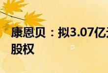 康恩贝：拟3.07亿元受让康恩贝中药20.16%股权