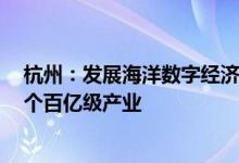 杭州：发展海洋数字经济、海洋生物医药、海洋交通运输3个百亿级产业