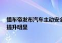 懂车帝发布汽车主动安全测试体系  新能源车主动安全功能提升明显