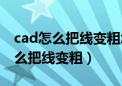 cad怎么把线变粗怎么和我细线一样（cad怎么把线变粗）