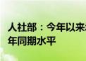 人社部：今年以来城镇调查失业率持续低于去年同期水平