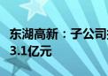 东湖高新：子公司拟向湖北数据集团增资不超3.1亿元