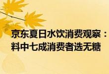 京东夏日水饮消费观察： “中式养生水”迎高速增长 茶饮料中七成消费者选无糖