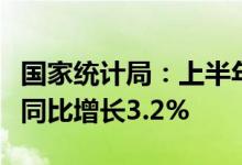 国家统计局：上半年商品零售额20.97万亿元 同比增长3.2%