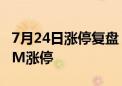 7月24日涨停复盘：*ST景峰16板 新强联20CM涨停