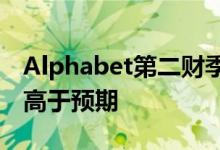 Alphabet第二财季不含流量获取成本的营收高于预期