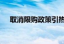 取消限购政策引热议 部分城市或有调整