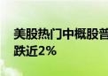 美股热门中概股普跌 纳斯达克中国金龙指数跌近2%