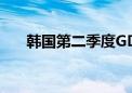 韩国第二季度GDP季率初值下降0.2%