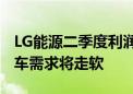 LG能源二季度利润骤降58% 预测全年电动汽车需求将走软