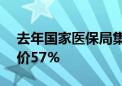 去年国家医保局集采2批药品涉80种 平均降价57%