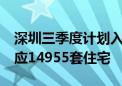 深圳三季度计划入市44个商品房项目 预计供应14955套住宅