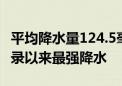 平均降水量124.5毫米 沈阳出现有气象观测记录以来最强降水