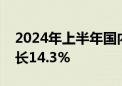 2024年上半年国内出游人次27.25亿 同比增长14.3%