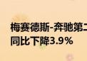 梅赛德斯-奔驰第二季度销售额367.4亿欧元 同比下降3.9%