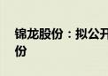 锦龙股份：拟公开挂牌转让东莞证券20%股份