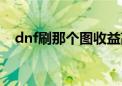 dnf刷那个图收益高（dnf什么图最赚钱）