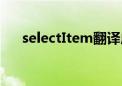 selectItem翻译成中文（selectitem）