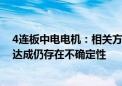 4连板中电电机：相关方签订的股权转让协议能否最终顺利达成仍存在不确定性