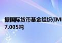 据国际货币基金组织(IMF)数据：土耳其的黄金储备减少了17.005吨