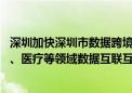 深圳加快深圳市数据跨境流动服务平台建设 推进科研、金融、医疗等领域数据互联互通