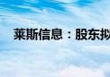 莱斯信息：股东拟询价转让总股本1.00%