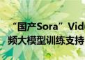 “国产Sora”Vidu全球上线 百度百舸提供视频大模型训练支持