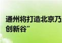 通州将打造北京乃至全国领先“医药健康协同创新谷”