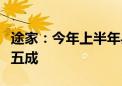 途家：今年上半年县民宿房东数量同比增长超五成