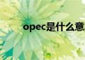 opec是什么意思（opec什么意思）