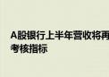 A股银行上半年营收将再度集体负增长？有银行已开始下调考核指标