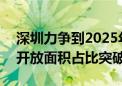 深圳力争到2025年全市120米以下适飞空域开放面积占比突破75%