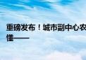 重磅发布！城市副中心农业产业高质量发展实施细则 一图读懂——