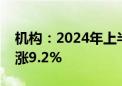 机构：2024年上半年中国监控摄像头销量上涨9.2%