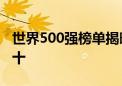 世界500强榜单揭晓！国家电网等公司位列前十