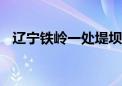 辽宁铁岭一处堤坝决口 封堵作业正在进行