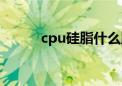 cpu硅脂什么牌子好（cpu硅脂）