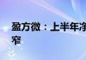 盈方微：上半年净亏损2240.24万元 同比收窄