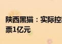 陕西黑猫：实际控制人李保平计划增持公司股票1亿元