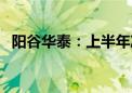 阳谷华泰：上半年净利润同比下降33.71%